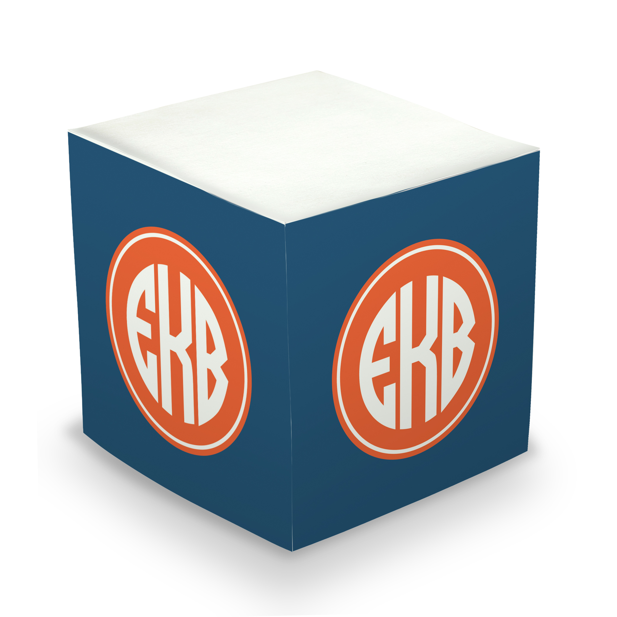 Sticky Memo Cube (circle mono)