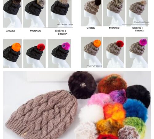Fur Pom Pom Hat
