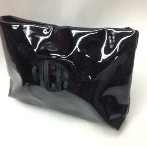 Black Patent Cosmetic Case